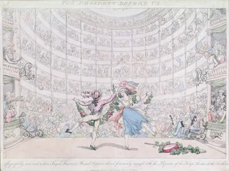 The Pantheon, Oxford Street, udgivet af S.W. Fores, 1791 (farvet radering)